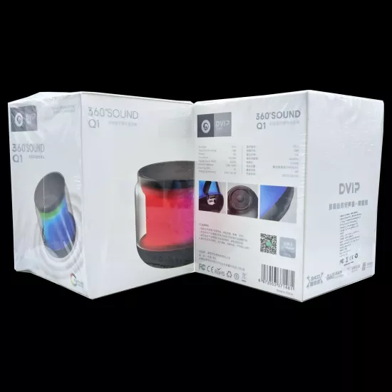 360 Sound 5W Işıklı FM Bluetooth Super Bass Höparlör Dvip Q1