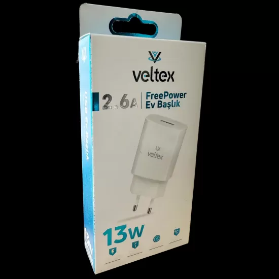 13W 2.6A Usb Şarj Başlığı Veltex VTX002