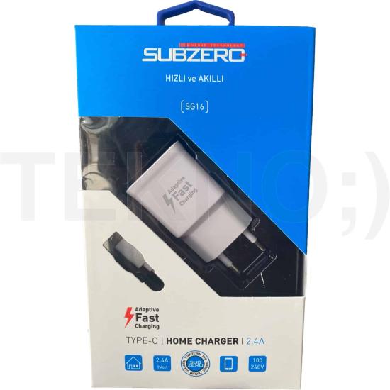 Hızlı ve Akıllı 9V  2.4A (TYPE-C) Şarj Aleti Subzero SG16