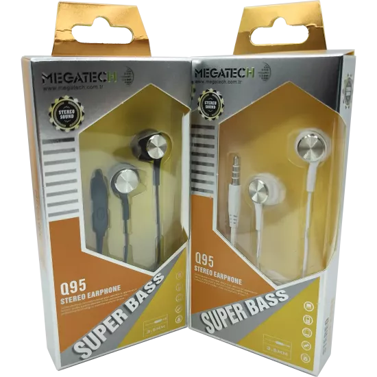 3.5mm Jack Girişli Kablolu Kulaklık Megatech Q95