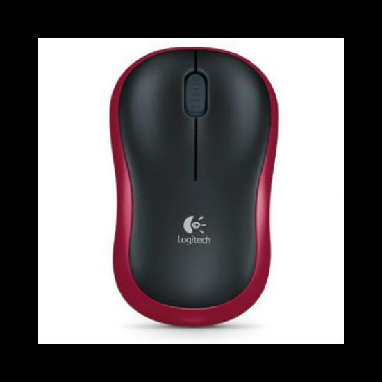 LOGITECH 910-002237, M185 Kırmızı, USB Nano 2,4G Kablosuz, 1000dpi, Optik, 3 Tuşlu, 12ay Pil Ömrü, Mouse