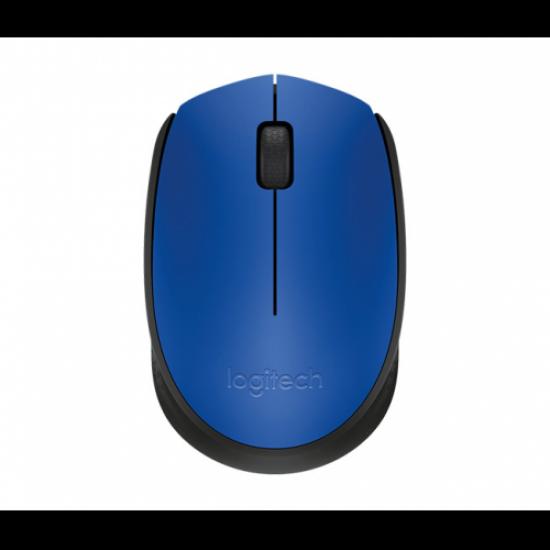 LOGITECH 910-004640, M171 Mavi, USB Nano 2,4G Kablosuz, 1000dpi, Optik, 3 Tuşlu, 12ay Pil Ömrü, Mouse