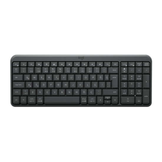 LOGITECH K250, Siyah, 920-013460, Bluetooth, Türkçe Q, Multimedya, Kompakt Klavye