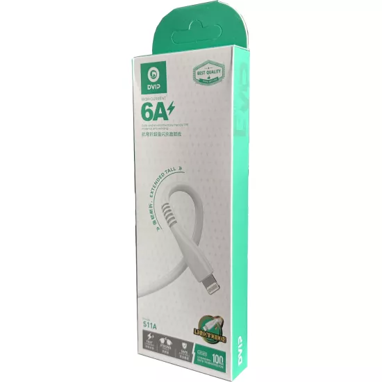 DVIP S11A Lightning Şarj Kablosu 6A Hızlı Şarj – 100cm