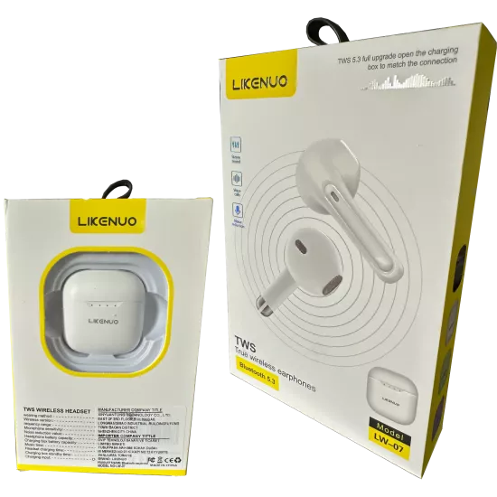 Likenuo LW-07 TWS Bluetooth 5.3 Kablosuz Kulaklık Dokunmatik Stereo