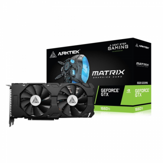 ARKTEK MATRIX, AKN1660TID6S6GH1, GTX1660TI, 6Gb, GDDR6, 192BIT, 1xDVI, 1xHDMI, 1xDP GAMING Ekran Kartı