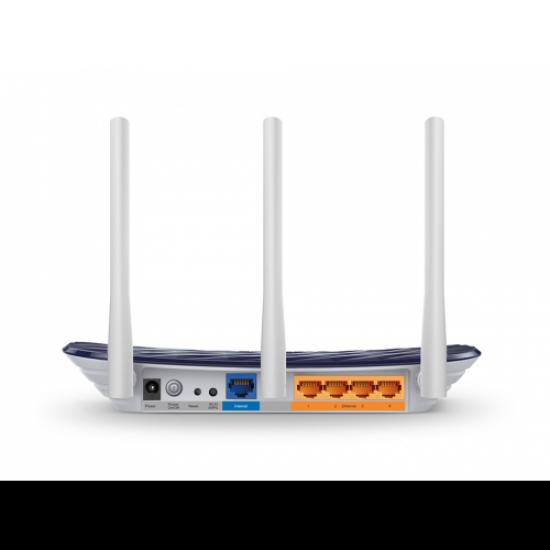 TP-LINK ARCHER C20, AC750, 4Port, 433Mbps, Dual Band WiFi, Masaüstü, Megabit, Router, Access Point, Range Extender