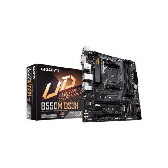 GIGABYTE B550M-DS3H rev.1.5, 4xDDR4, 2xM.2, DVI, HDMI, AM4 Soket Anakart