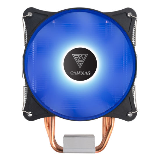 GAMDIAS BOREAS E1-410, BLUE Lights, 120mm CPU  Kule Tipi Hava Soğutma (AMD AM4 ve INTEL Tüm işlemciler ile uyumlu)