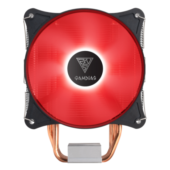 GAMDIAS BOREAS E1-410, RED Lights, 120mm CPU  Kule Tipi Hava Soğutma (AMD AM4 ve INTEL Tüm işlemciler ile uyumlu)