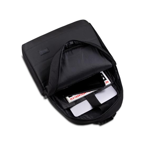 Classone Mila TX100 Serisi 15,6 inch , Su Geçirmez Kumaş ve Su Geçirmez fermuar Notebook, Laptop , Macbook  Sırt Çantası -Siyah