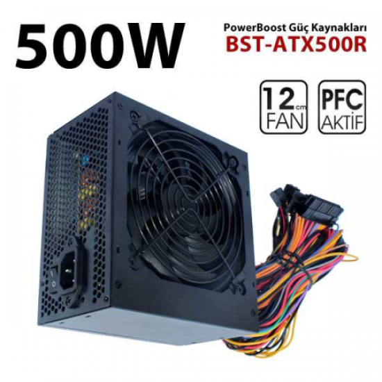 POWERBOOST BST-ATX500R QUARK PPFC 500W  GAMING PSU