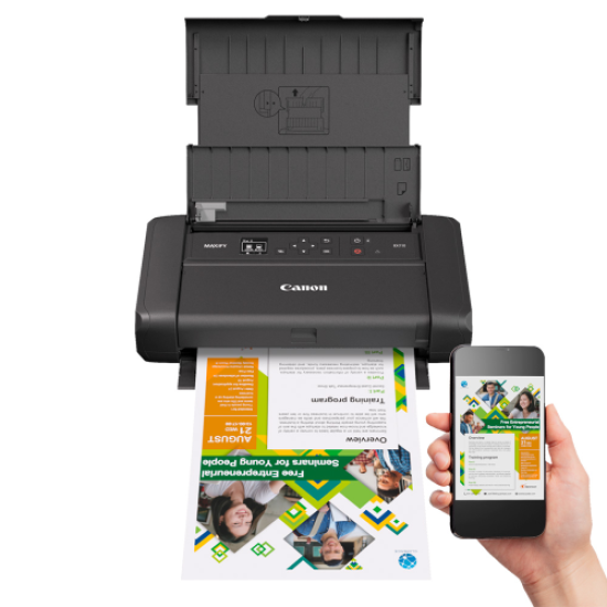 CANON MAXIFY BX110, Renkli, Bataryalı, Wifi, Taşınabilir Yazıcı