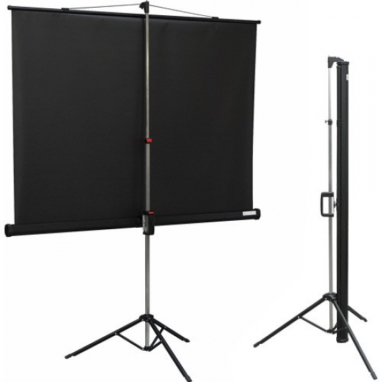 Codegen TX-24 TRIPOD PROJEKSİYON PERDESİ 240X200 (Arkası Siyah Fonlu - Taşınabilir Ayaklı Model)