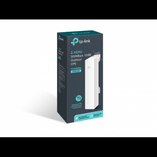 TP-LINK OMADA CPE220, 300Mbps, 2.4Ghz WiFi, 12dbi Anten, 13Km Menzil, Noktadan Noktaya, Dış Mekan, Access Point CPE