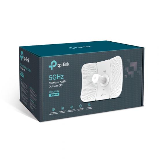TP-LINK OMADA CPE605, 150Mbps, 5Ghz WiFi, 23dbi Anten, Noktadan Noktaya, Dış Mekan, Access Point CPE