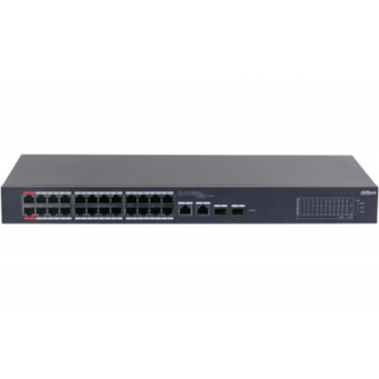 DAHUA CS4226-24ET-240, 24Port, Megabit, PoE 240W, 2 Port SFP Gigabit Combo, Cloud Yönetilebilir, Switch
