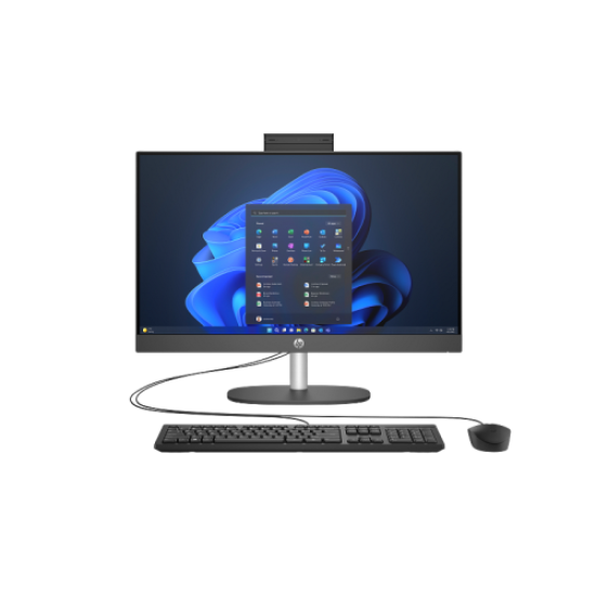 HP D1BC2ET, ProOne 240 G10,Ultra 7 155U, 23,8’’ FHD Ekran, 16Gb DDR5 Ram, 512Gb SSD, Paylaşımlı Ekran Kartı, Free Dos All In One PC, Siyah