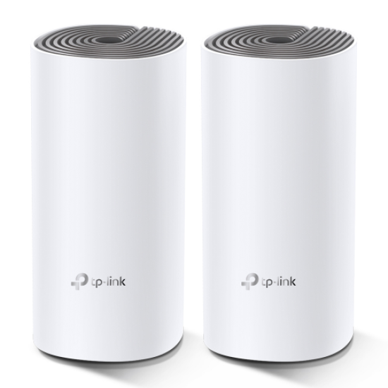 TP-LINK DECO-E4, AC1200, İkili Mesh, 1200Mbps, Dual Band, 2Port Megabit Lan, 260m2 Çekim Alanı, Router, Geniş Alan İnternet Ağı Sağlayıcısı
