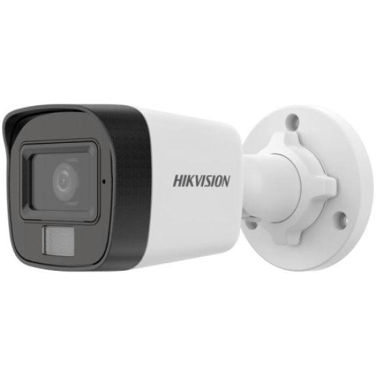 HIKVISION DS-2CD1021G2-LIUF 2Mpix, 4mm Lens, H265+ ,20Mt Gece Görüşü, Hybrid Light, SD Kart,Dahili Mikrofon, PoE, Bullet IP Kamera