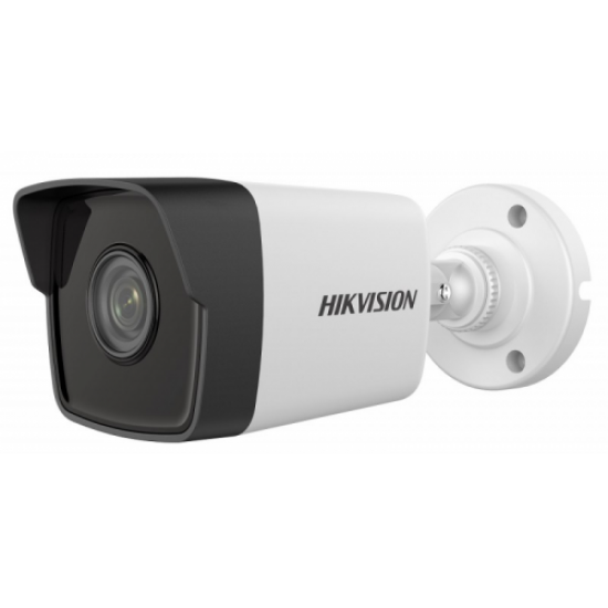 HIKVISION DS-2CD1053G0-IUF 5Mpix, 4mm Lens, H265+, 30Mt Gece Görüşü, Micro SD Kart, PoE, Dahili Mikrofon, Mini Bullet IP Kamera