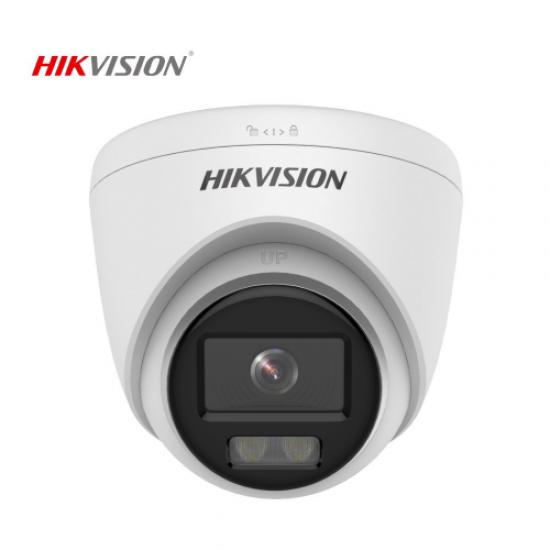 HIKVISION DS-2CD1327G0-LUF 2Mpix, 2,8mm Lens, H265+, 30Mt Gece Görüşü, Dahili Mikrofon, Color Vu Lite, Full Time Color, Dome IP Kamera