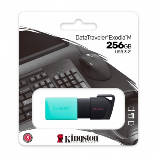 KINGSTON DTXM/256GB USB 3.2 Data Traveler Exodia M Flash Disk (Siyah-Yeşil)