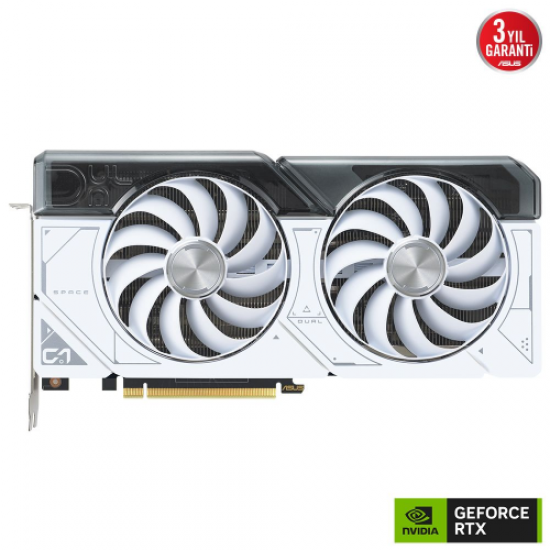 ASUS DUAL-RTX4070-O12G-WHITE, 12Gb, 192Bit, GDDR6X, 1xHDMI, 3xDP GAMING Ekran Kartı