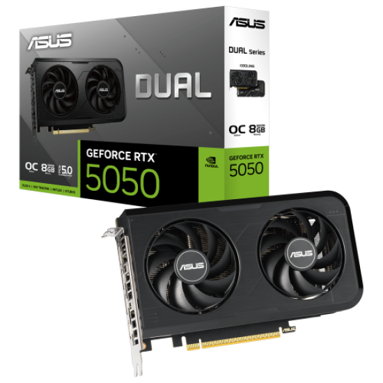 ASUS DUAL-RTX5050-O8G, 8Gb, 128Bit, GDDR6, 1xHDMI, 3xDP GAMING Ekran Kartı