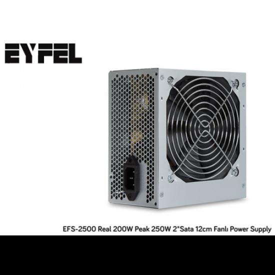 EYFEL EFS-2500, 250W Peak, 12cm Fan, ATX, Power Supply (PSU)