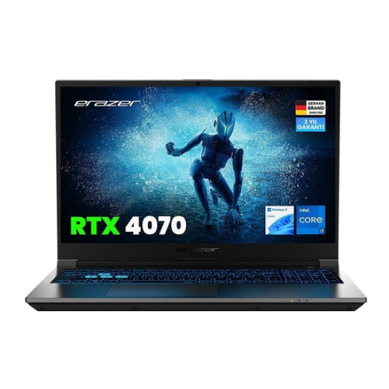 ERAZER Deputy P60, MD62624-R32, i7-13620H,  15.6’’ FHD, 144Hz, 32Gb Ram, 1TB NVMe M.2 SSD, 8GB RTX4070 Ekran Kartı, Win11 Home, Gaming Notebook