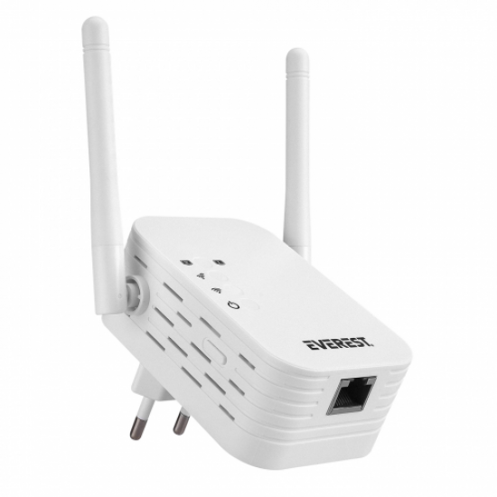 EVEREST EWR-N302, 300Mbps, 2,4Ghz, WPS Butonu, 1Port LAN/WAN, Menzil Genişletici