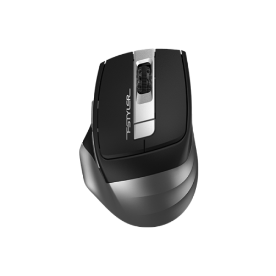 A4 TECH FB35S, Grey, FSTYLER, BLUETOOTH, 2,4Ghz Kablosuz, Optik Mouse, 10-15Metre, 6 Buton, Nano Alıcı