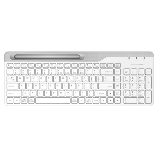 A4 TECH FBK25, Beyaz, Kablosuz, Bluetooth, Türkçe Q, Multimedya, KLAVYE