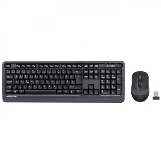 A4 TECH FG1010, Gri, FSTYLER, 2.4Ghz Kablosuz, Türkçe F, Klavye Mouse Set