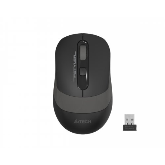 A4 TECH FG10S (Grey) SILENT FSTYLER 2,4Ghz  Kablosuz Optik Mouse, 10-15Metre, 4 Buton, Nano Alıcı