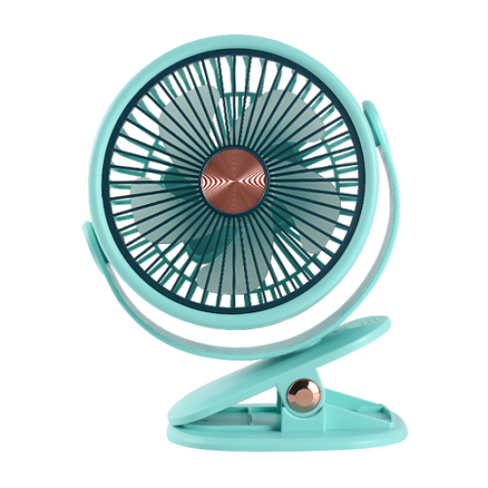 FENY FN-F70, YEŞİL, 3 Kademeli Hız, Mandal Ayak, 360derece Dönüş, 6’’ Kanat, Masaüstü, Dahili 1800mAh Bataryalı, Type-C Şarj Girişli, Vantilatör