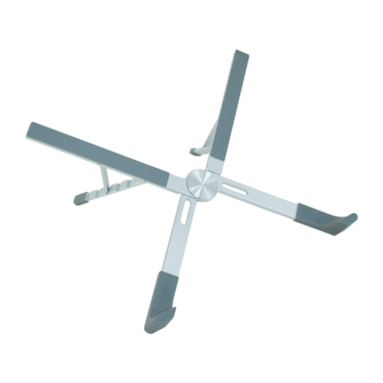 FRISBY FNC-5140ST, 10’’-17.3’’ Taşınabilir,  Katlanır, Notebook Standı, 5 Kademeli Ayarlanabilir Yükseklik, Alüminyum (Gümüş)