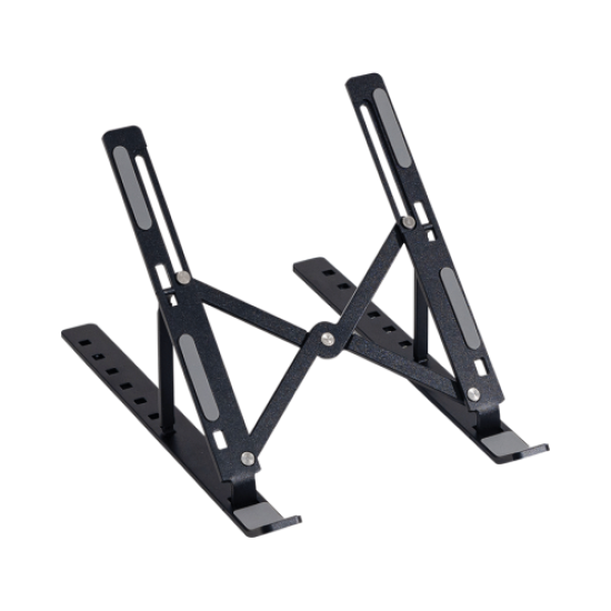 FRISBY FNC-5155ST, 10’’-15.6’’ Taşınabilir,  Katlanır, Notebook Standı, 7 Kademeli Ayarlanabilir Yükseklik, Alüminyum (Siyah)