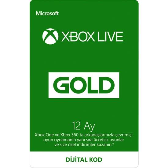 Xbox Live Gold Üyeliği - 12 Ay