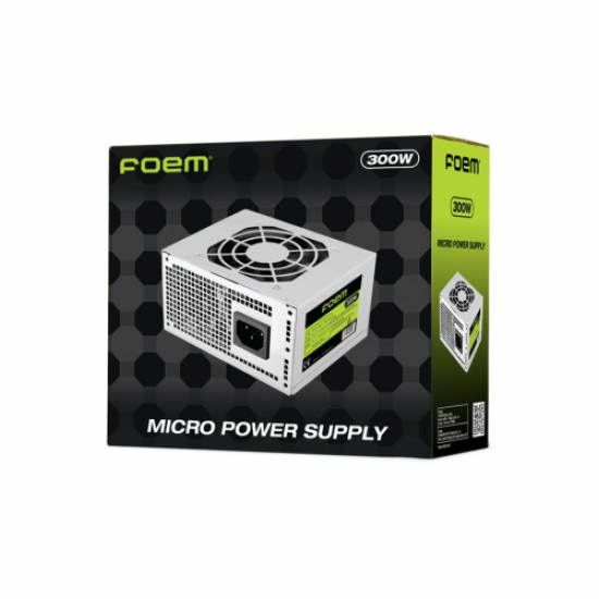 FOEM FPS-M30F8, 300W, 8cm Fan, SATA, Mini ATX, 100 x 125 x 64 mm, Power Supply (PSU),