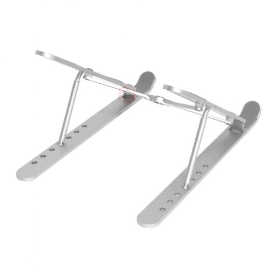FRISBY FNC-5105ST, 10’’-15.6’’ Taşınabilir, Katlanır, Alüminyum Tablet/Notebook Standı, 7 Kademeli Yükseklik Ayarı (Gümüş)
