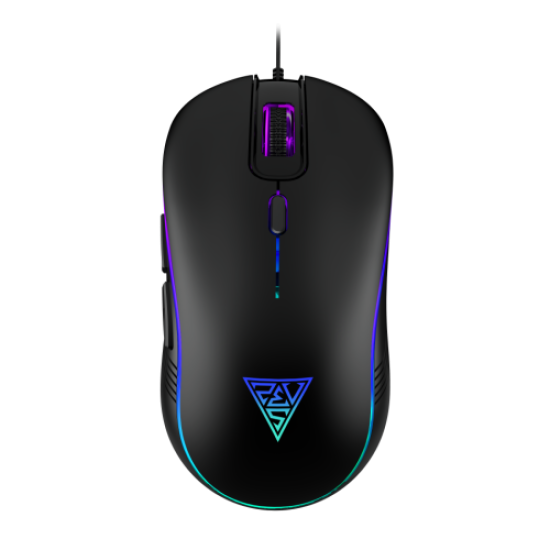 GAMDIAS AURA GS3, Çok Renkli Aydınlatma,  USB Kablolu, 6 Tuşlu, Gaming Mouse, 3600DPI, Siyah