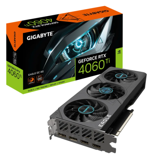 GIGABYTE GV-N406TEAGLE OC-8GD, RTX4060TI, EAGLE OC, 8Gb, GDDR6, 128BIT, 2xHDMI, 2xDP, GAMING Ekran KARTI