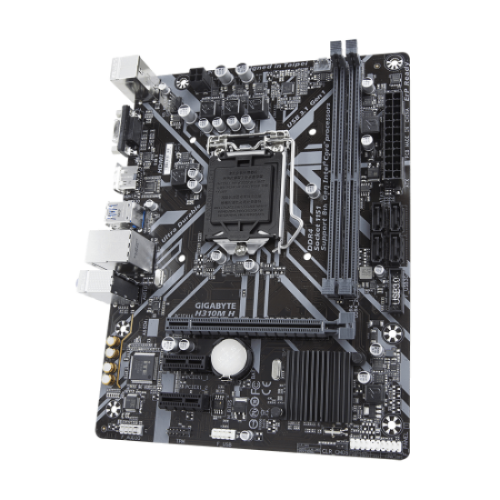 GIGABYTE H310M H, 2xDDR4, D-SUB, HDMI,  8-9.Nesil, LGA1151 Soket, Anakart