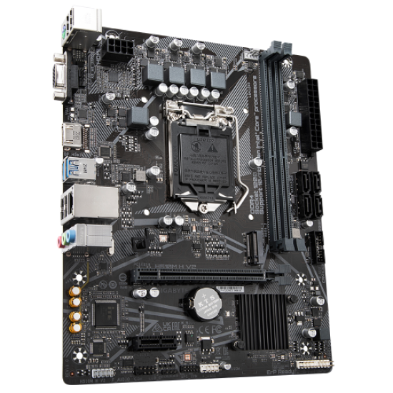 GIGABYTE H510M H V2 rev.1.0, 2xDDR4, M.2, D-SUB, HDMI, 10-11.Nesil, LGA1200 Soket, Anakart