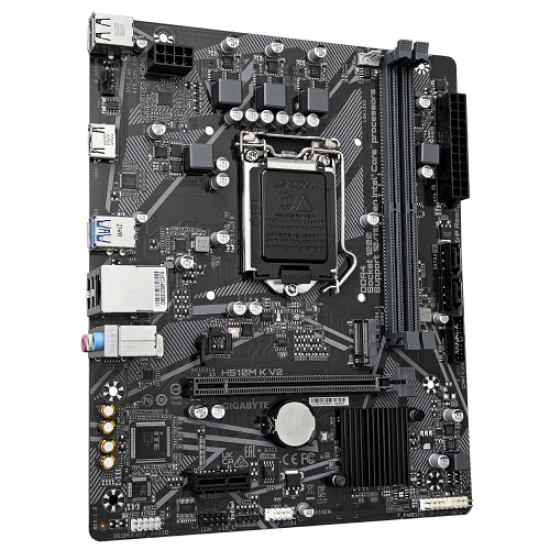 GIGABYTE H510M-K V2 rev.1.0, 2xDDR4, M.2, HDMI, 10-11.Nesil, LGA1200 Soket, Anakart