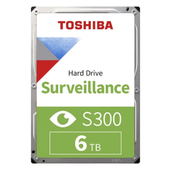 TOSHIBA S300, HDWT860UZSVA, 3.5’’, 6TB, 256Mb 5400 Rpm, 7/24 Güvenlik HDD