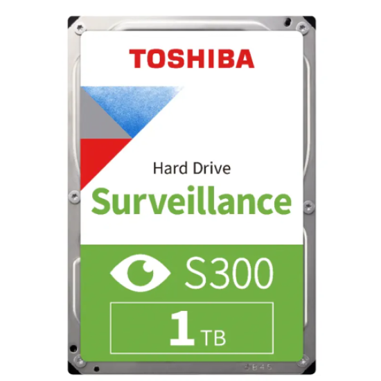 TOSHIBA S300, HDWV110UZSVA, 3.5’’, 1TB, 64Mb 5700 Rpm, 7/24 Güvenlik HDD