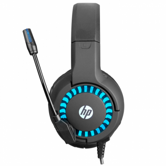 HP DHE-8011U, Mavi LED Aydınlatmalı, Mikrofonlu  Gaming Kulaklık, Siyah